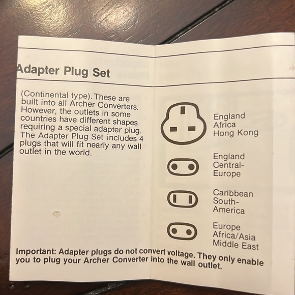 Vintage Foreign Travel Voltage Converter & Adapter Plug Set in hard case, works! - Picture 8 of 8